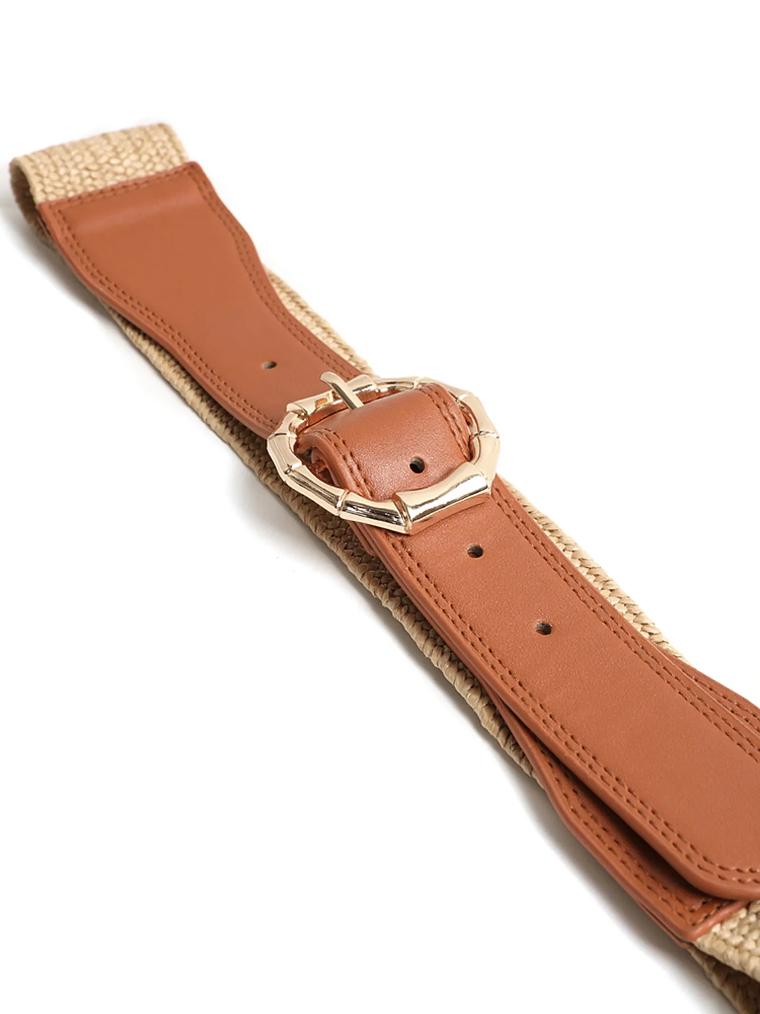 Round Decor Buckle Straw Belt sold by Bloomchic product image thumbnail 3