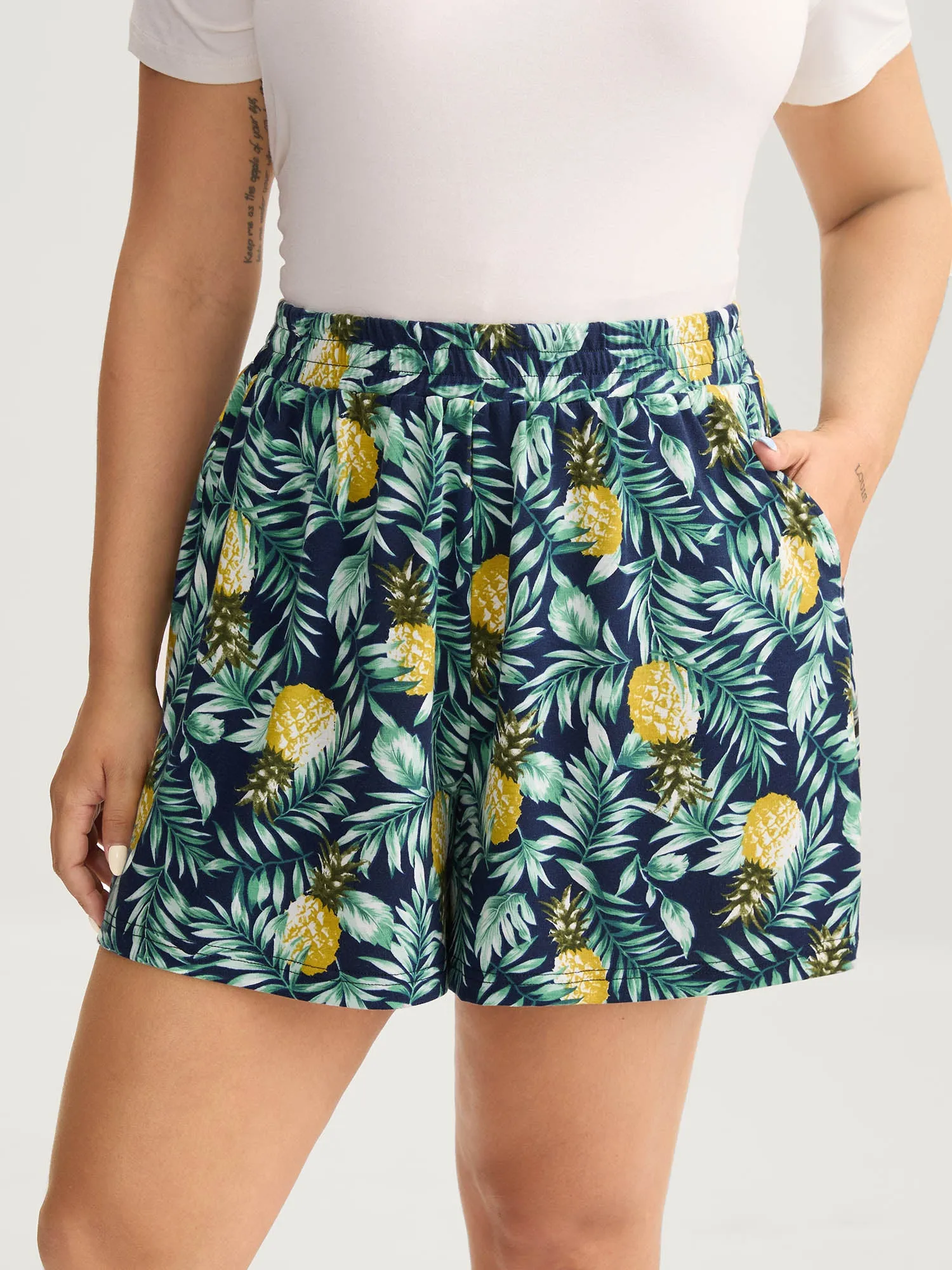 Tropical Fruit Print Lounge Bottoms sold by Bloomchic