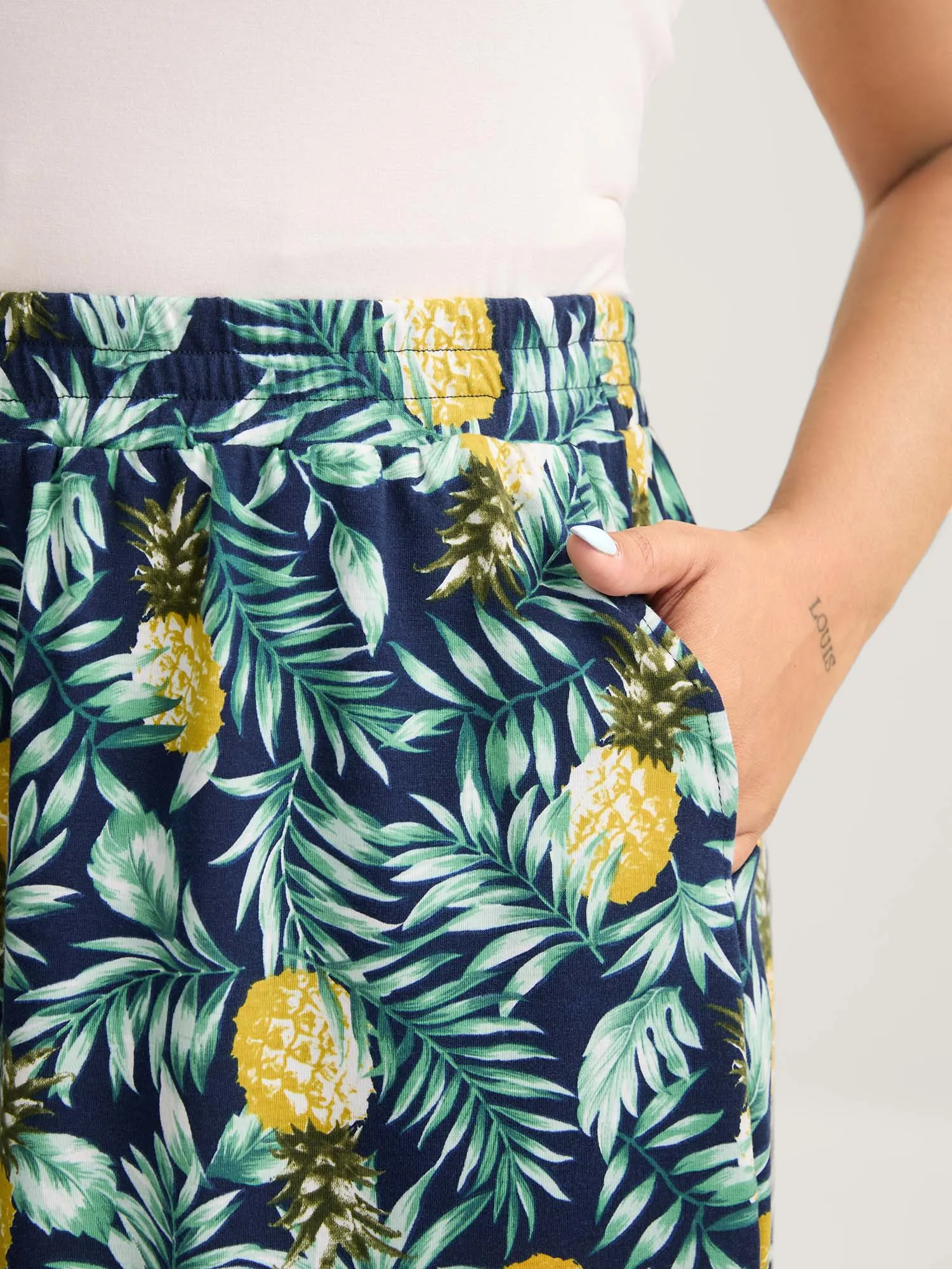 Tropical Fruit Print Lounge Bottoms sold by Bloomchic product image thumbnail 4
