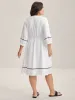 Floral Print A-Line Solid Midi Dress sold by Bloomchic