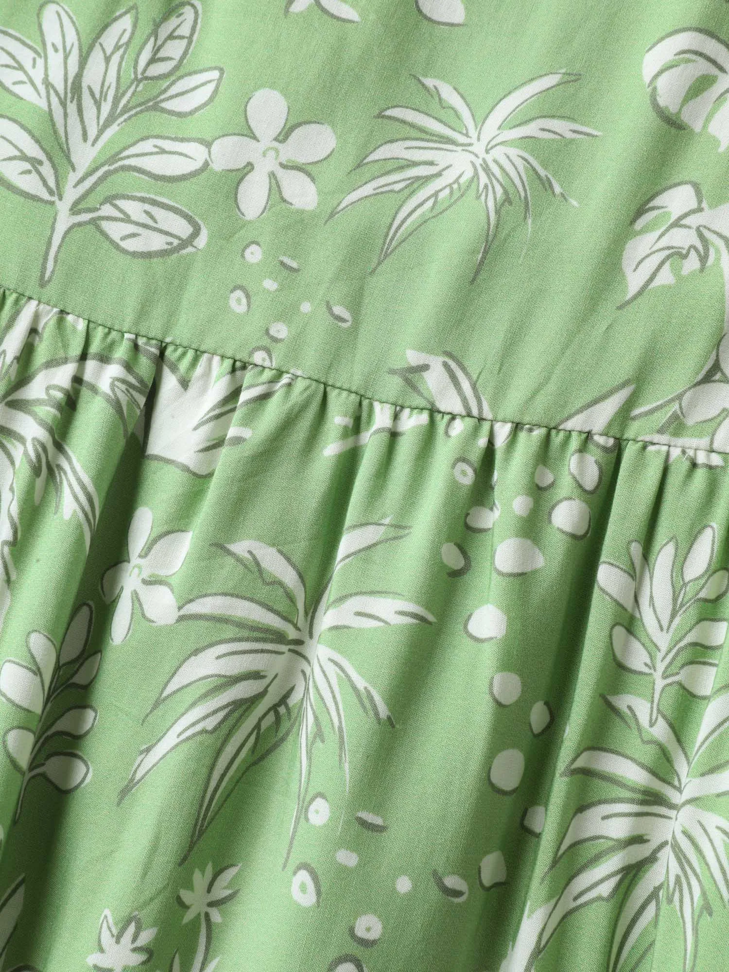 Tropical Mood Color Contrast Midi Dress sold by Bloomchic product image thumbnail 5