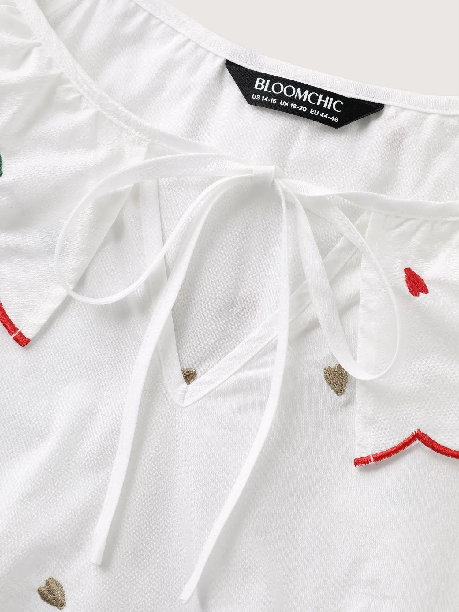 Sweetheart Embroidery Doll Collar Blouse sold by Bloomchic product image thumbnail 5