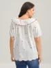 Sweetheart Embroidery Doll Collar Blouse sold by Bloomchic