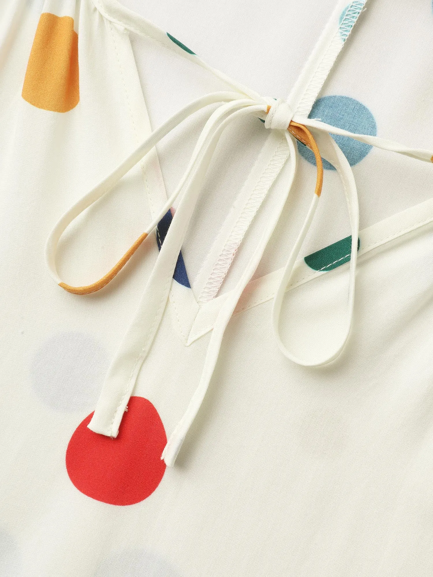 Rayon Colorful Polka Dots Sleep Dress sold by Bloomchic product image thumbnail 5