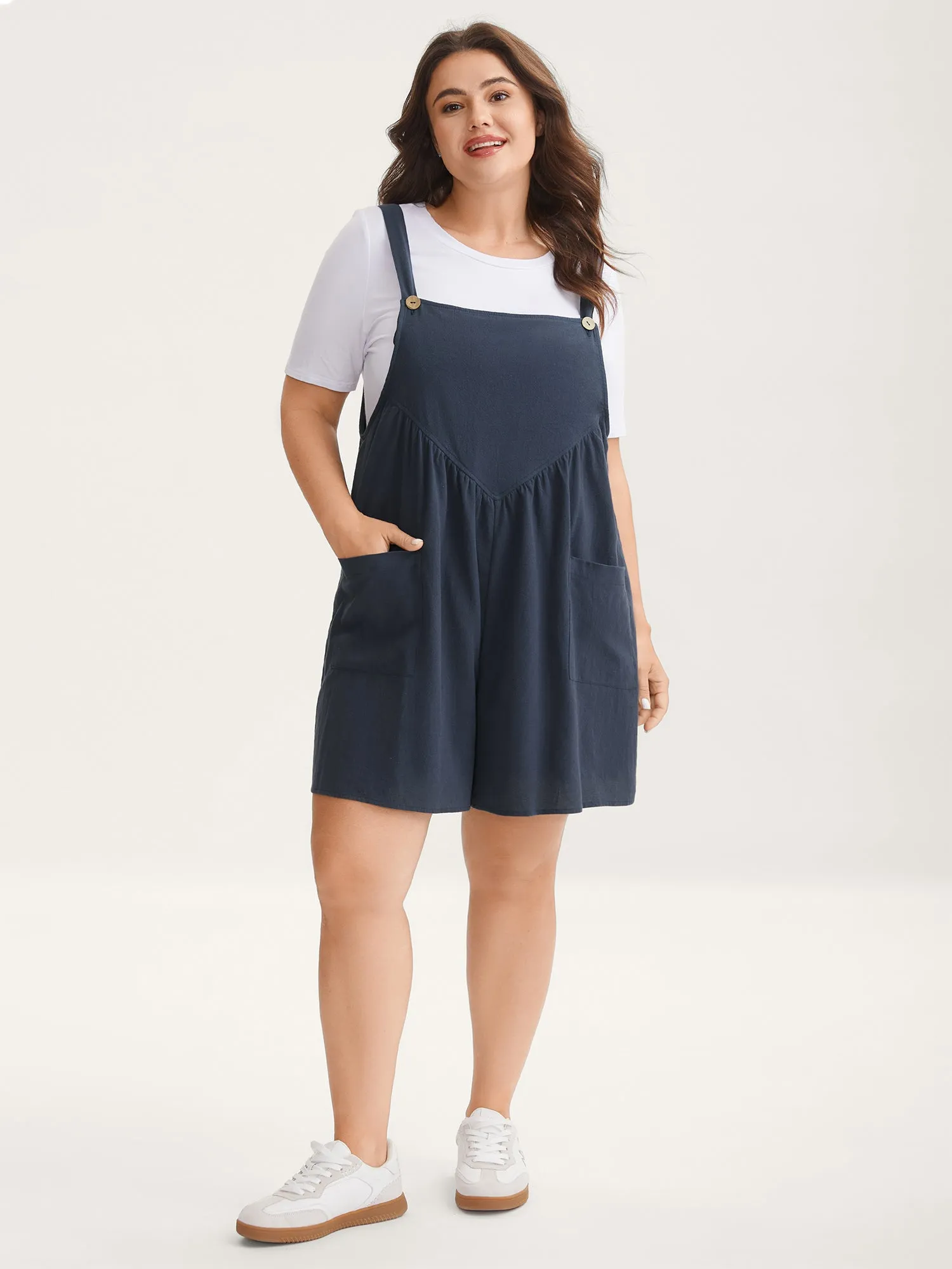 Pure Cotton Adjustable Straps Sleek Romper sold by Bloomchic product image thumbnail 3