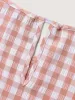 Sweet Gingham Wrinkled Petal Sleeve Blouse sold by Bloomchic