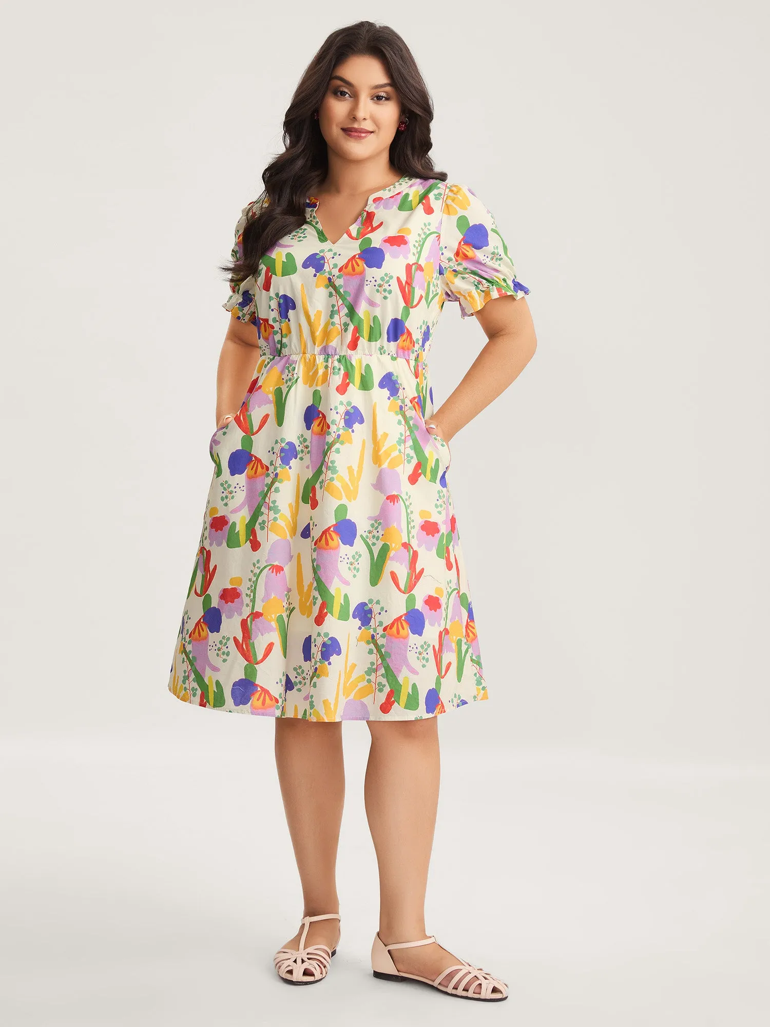 Pure Cotton Floral Dream Midi Dress sold by Bloomchic product image thumbnail 3