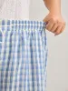 Plaid Print Drawstring Wide-Leg Shorts sold by Bloomchic