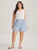 Plaid Print Drawstring Wide-Leg Shorts sold by Bloomchic