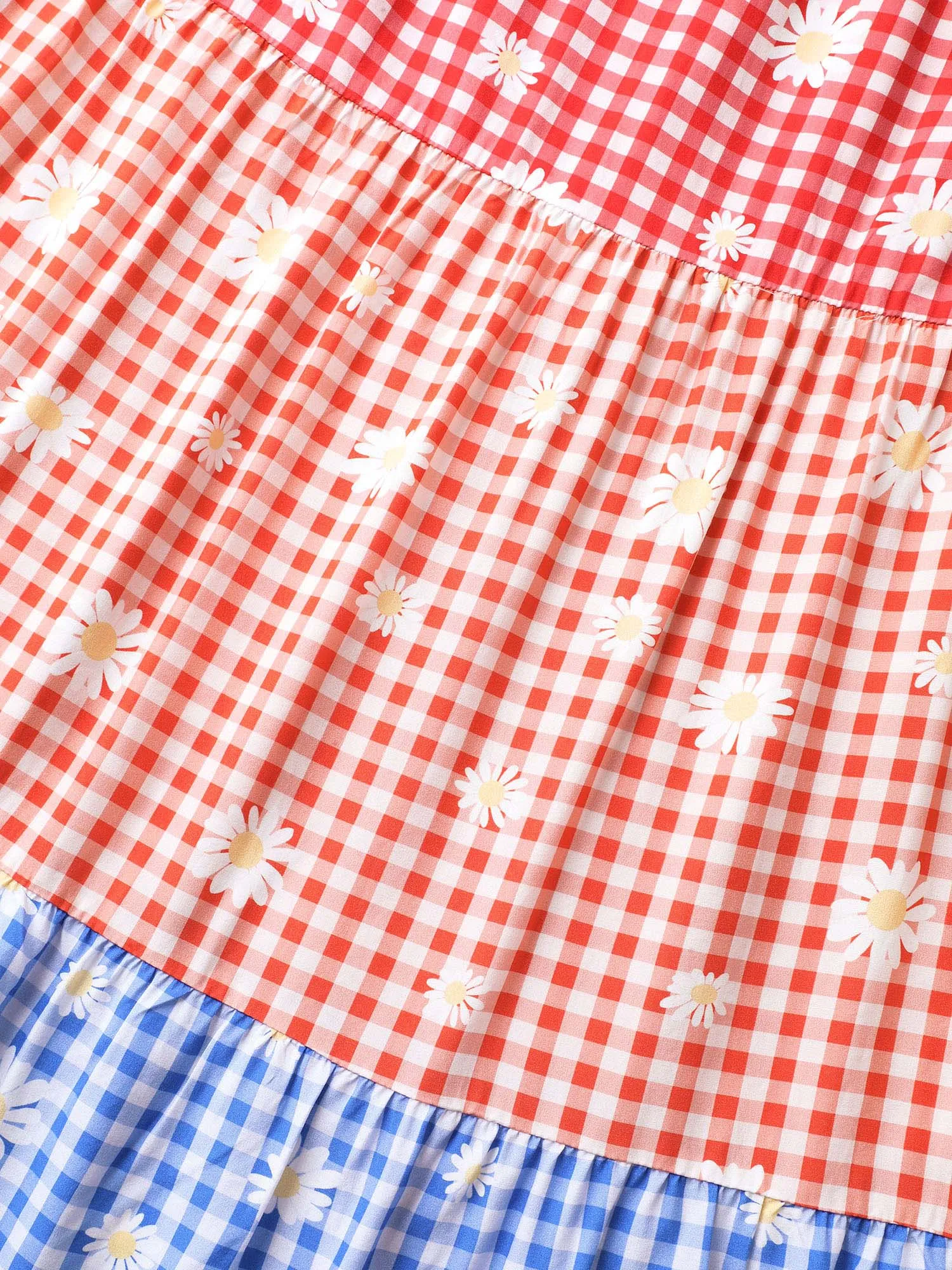 Multicolor Daisy Print Tiered Cami Dress sold by Bloomchic product image thumbnail 5