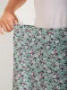 Rayon Ditsy Floral Print Side-Tie Maxi Skirt sold by Bloomchic