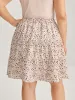 Ditsy Floral Print Ruffled Midi Skirt sold by Bloomchic