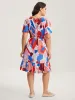 Color Block Stretchy Notched Midi Dress sold by Bloomchic