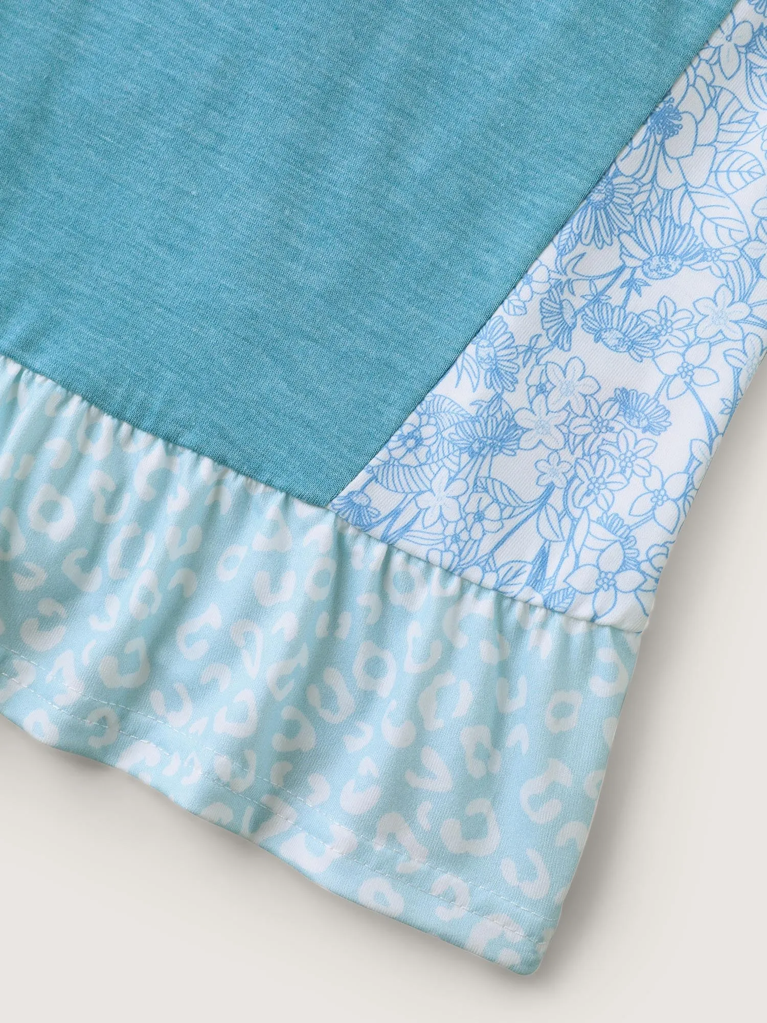 Leopard Print Color Contrast T-Shirt sold by Bloomchic product image thumbnail 5