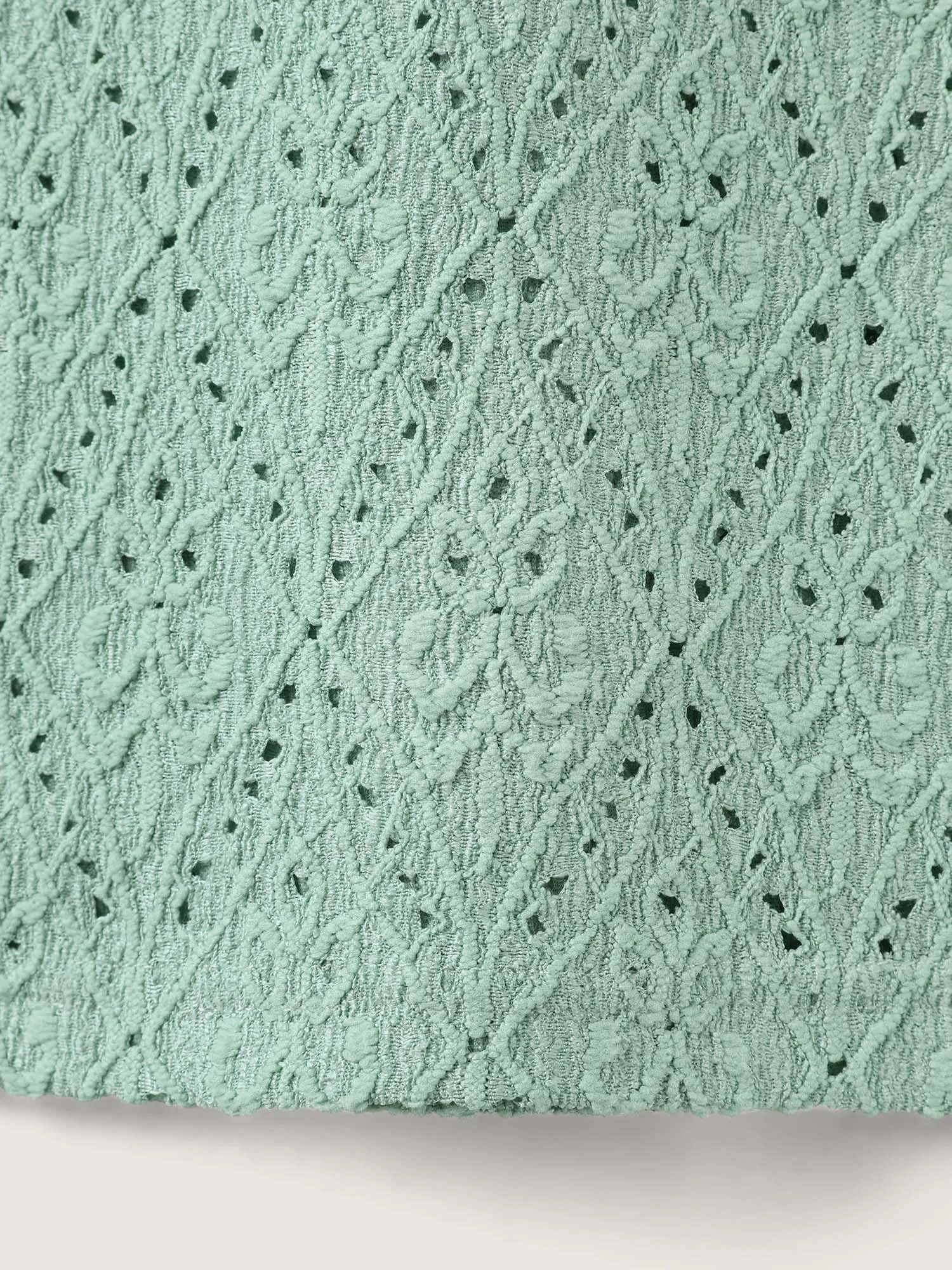 Textured Round Neck Solid Knit Top sold by Bloomchic product image thumbnail 5