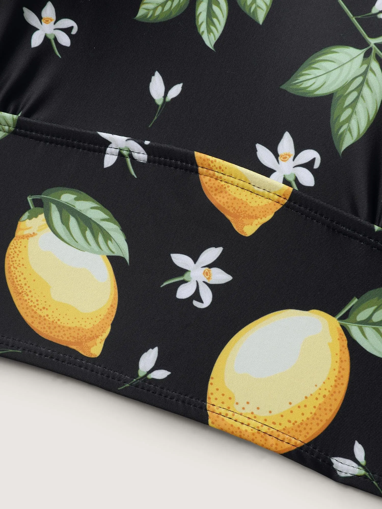 Lemon Print Scoop Neck Swim Top sold by Bloomchic product image thumbnail 5