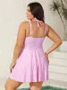 Anti-Float Ties Stripes Swim Dress sold by Bloomchic