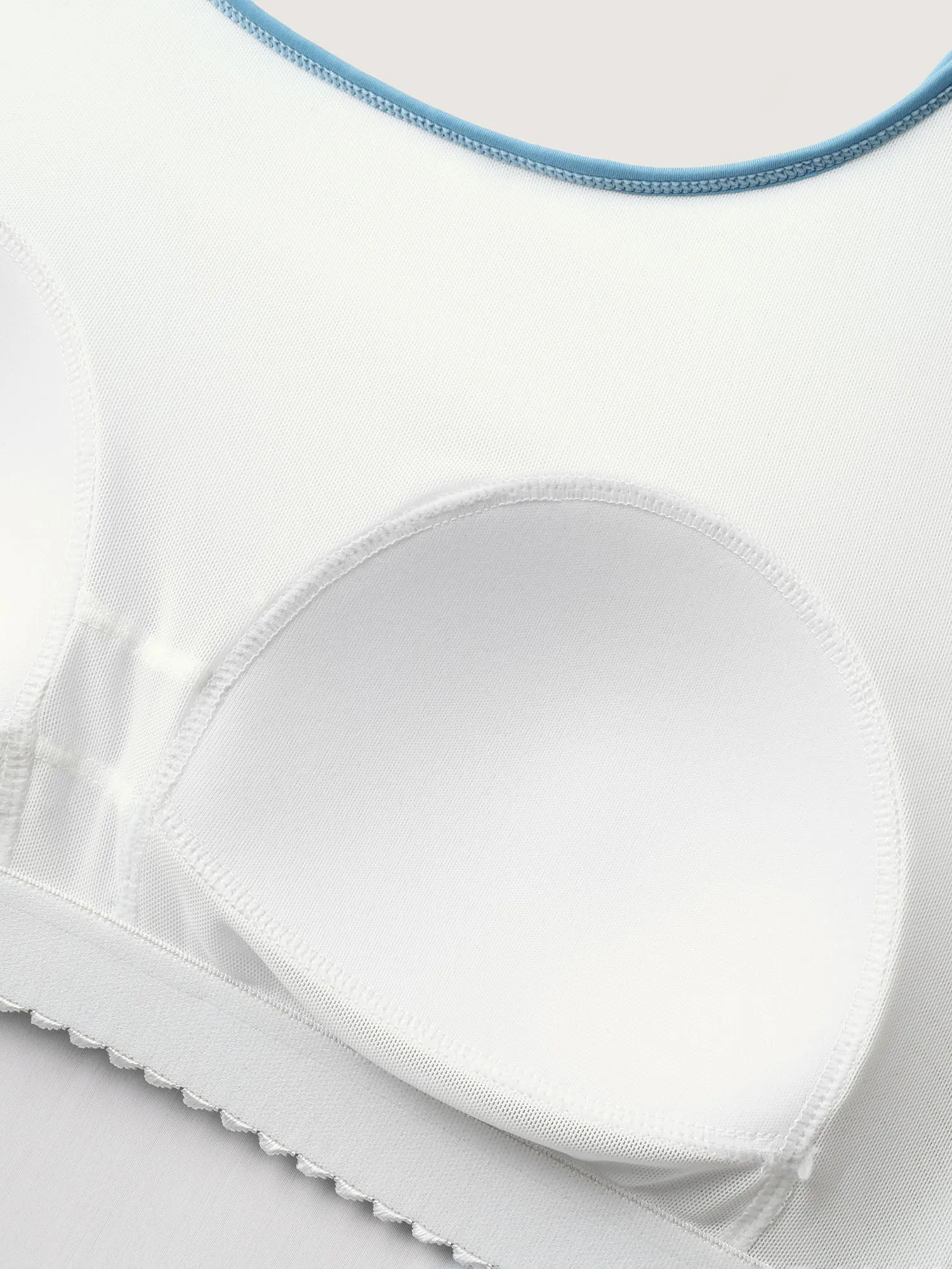 Wavy Color Block Side Drawstring Swim Top sold by Bloomchic product image thumbnail 5