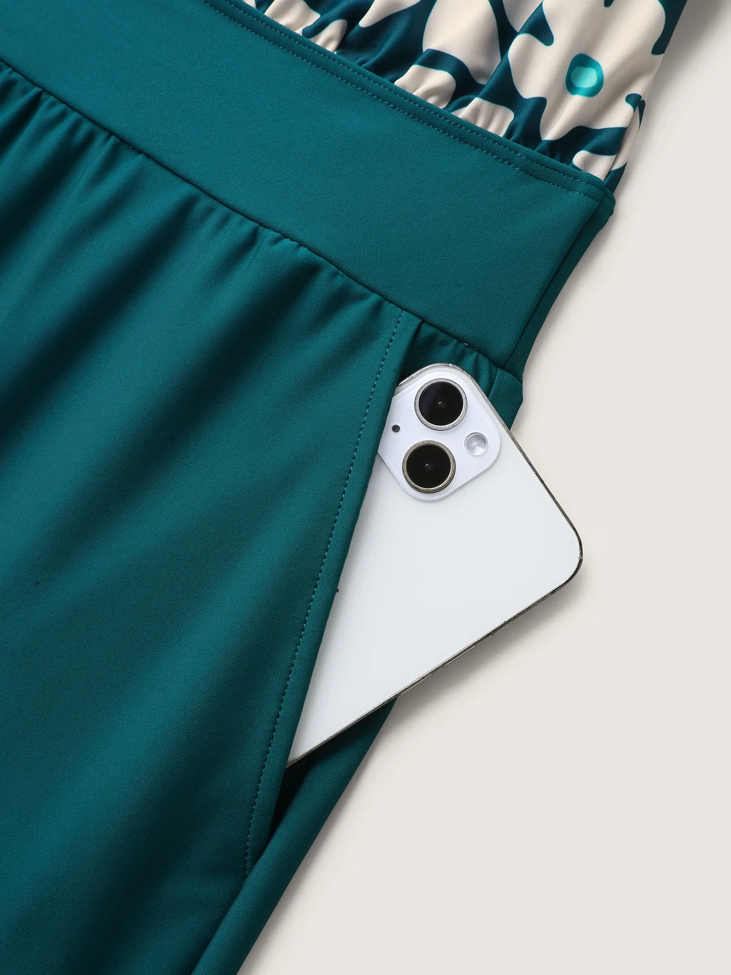 Floral Print Contrast One-Piece Swimsuit sold by Bloomchic product image thumbnail 5