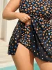 Colorful Floral Print Adjustable Swim Dress sold by Bloomchic