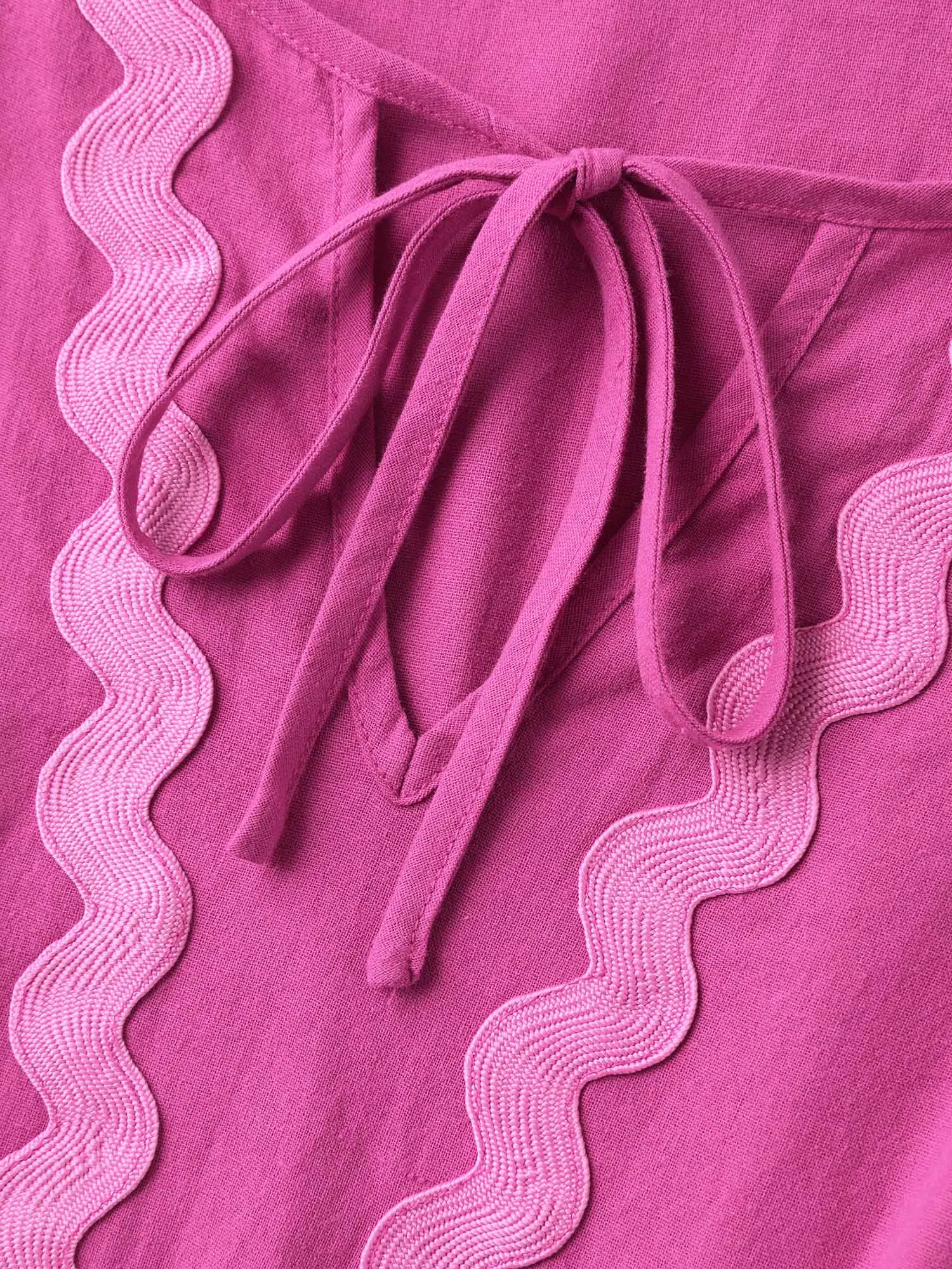 Pure Cotton Stretchy Waist Ribbon Midi Dress sold by Bloomchic product image thumbnail 5