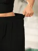 Stretchy Waist Pockets Wide-Leg Swim Bottoms sold by Bloomchic