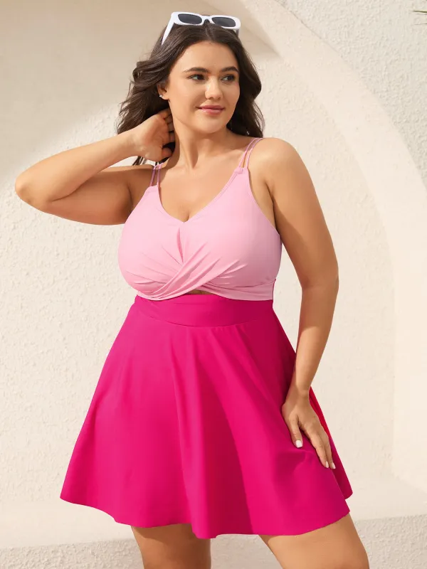 Anti-Float Ties Cut-Out Swim Dress sold by Bloomchic