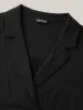 Tab Sleeve Blazer Collar Blouse sold by Bloomchic