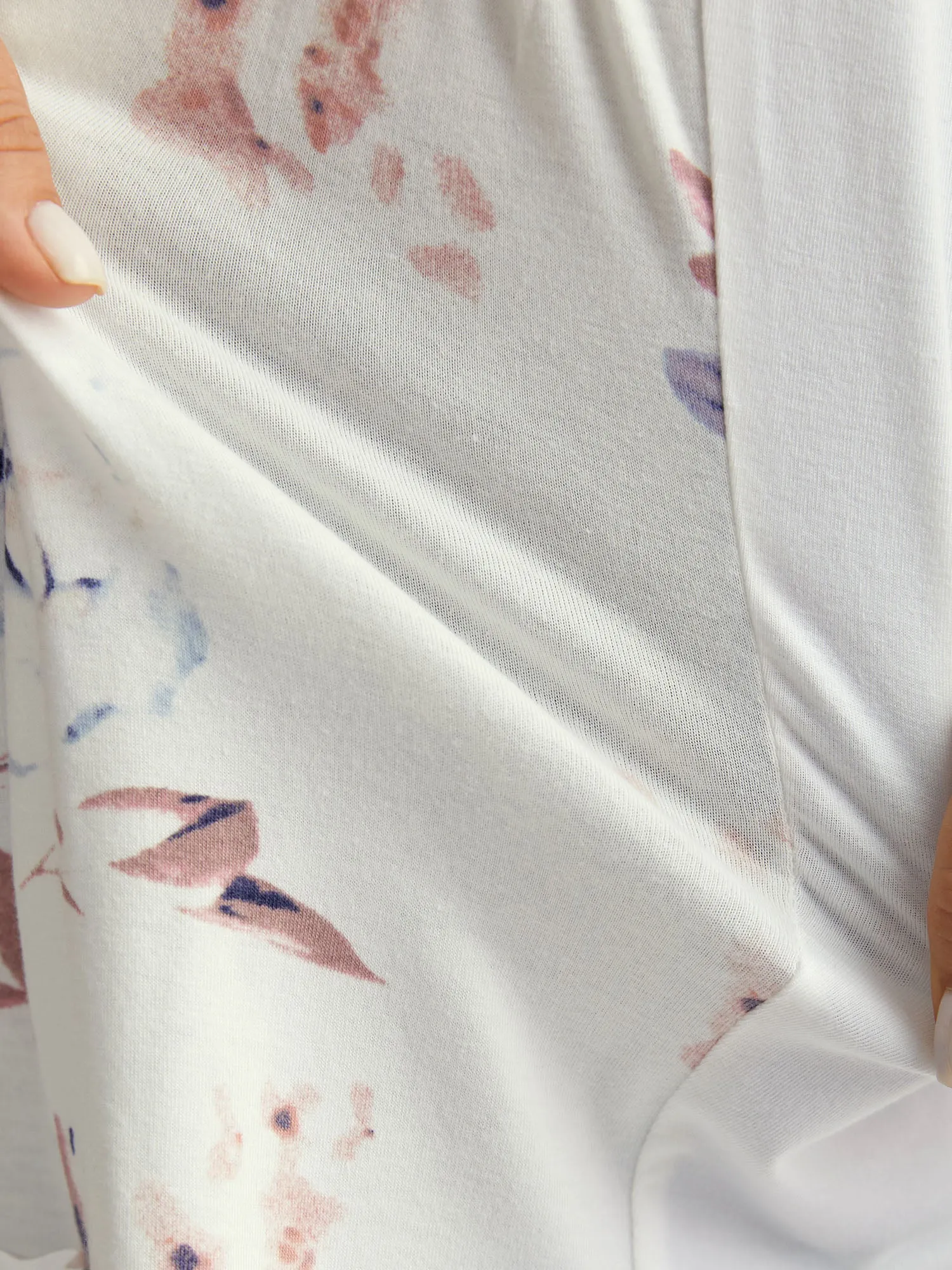 Stretchy Handmade Shirred Relaxed-Fit T-Shirt sold by Bloomchic product image thumbnail 5