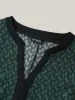 Geometric Print Color Contrast Blouse sold by Bloomchic
