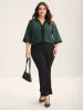 Geometric Print Color Contrast Blouse sold by Bloomchic