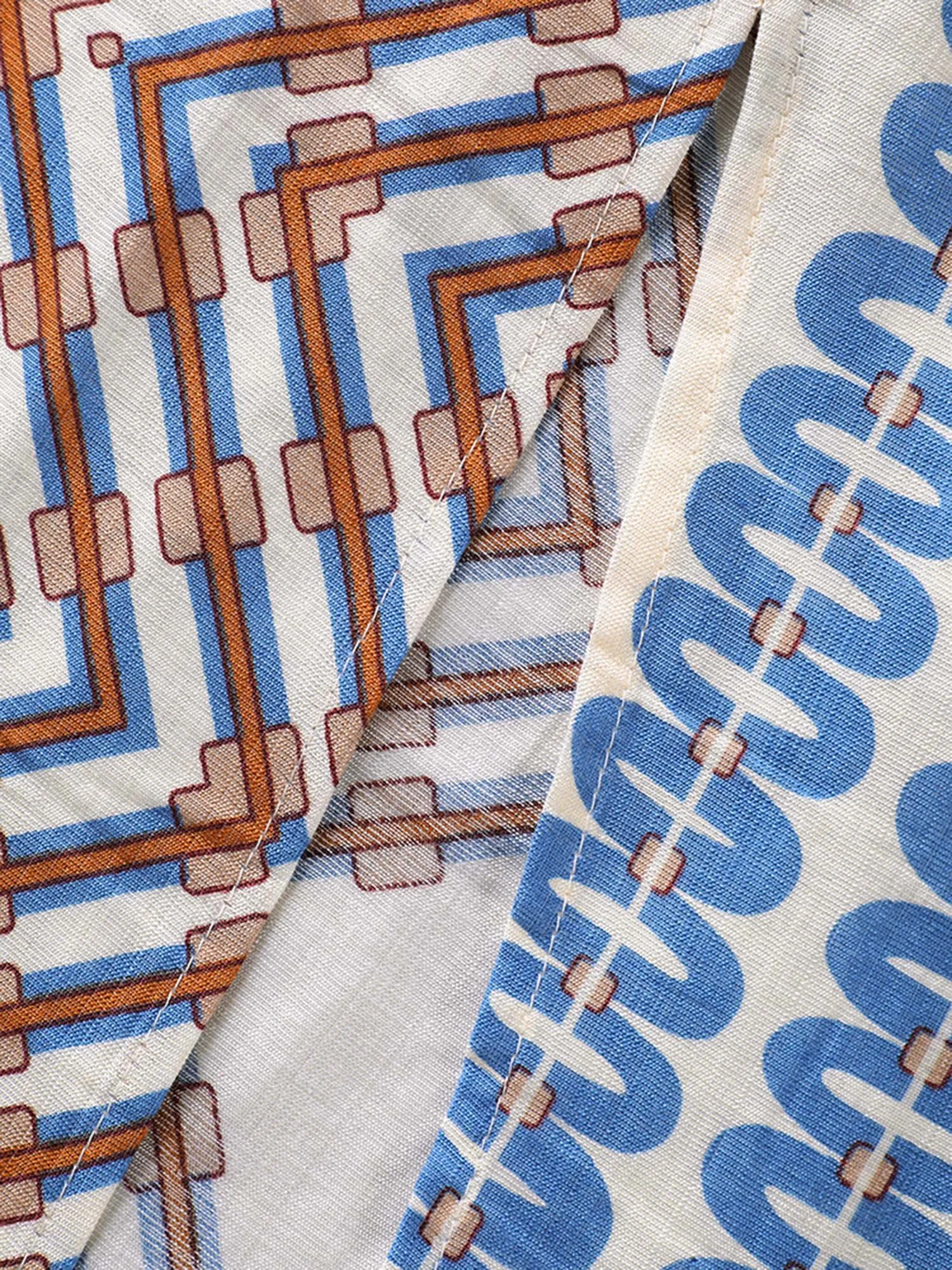 Stripe Geometric Print Slit Maxi Dress sold by Bloomchic product image thumbnail 5