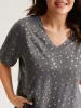 Supersoft Stretchy Gold Floral T-Shirt sold by Bloomchic