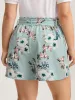 Fresh Floral Print Belted Shorts sold by Bloomchic