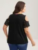 Sleeve Cut-Out Cold-Shoulder T-Shirt sold by Bloomchic