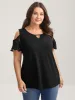 Sleeve Cut-Out Cold-Shoulder T-Shirt sold by Bloomchic
