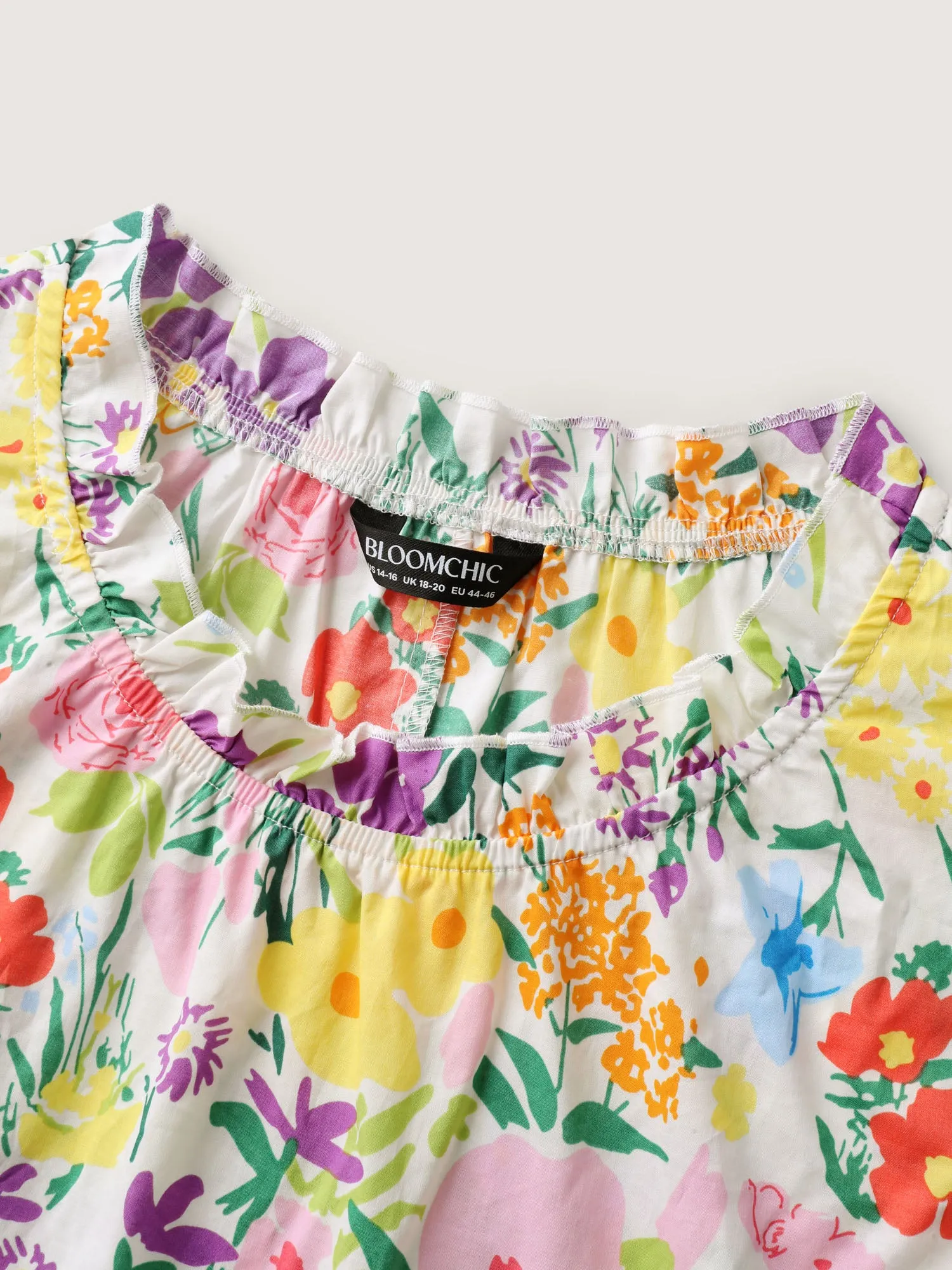 Pure Cotton Floral Turtleneck Blouse sold by Bloomchic product image thumbnail 5