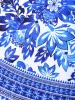 Large Floral Print V-Neck Swim Dress sold by Bloomchic