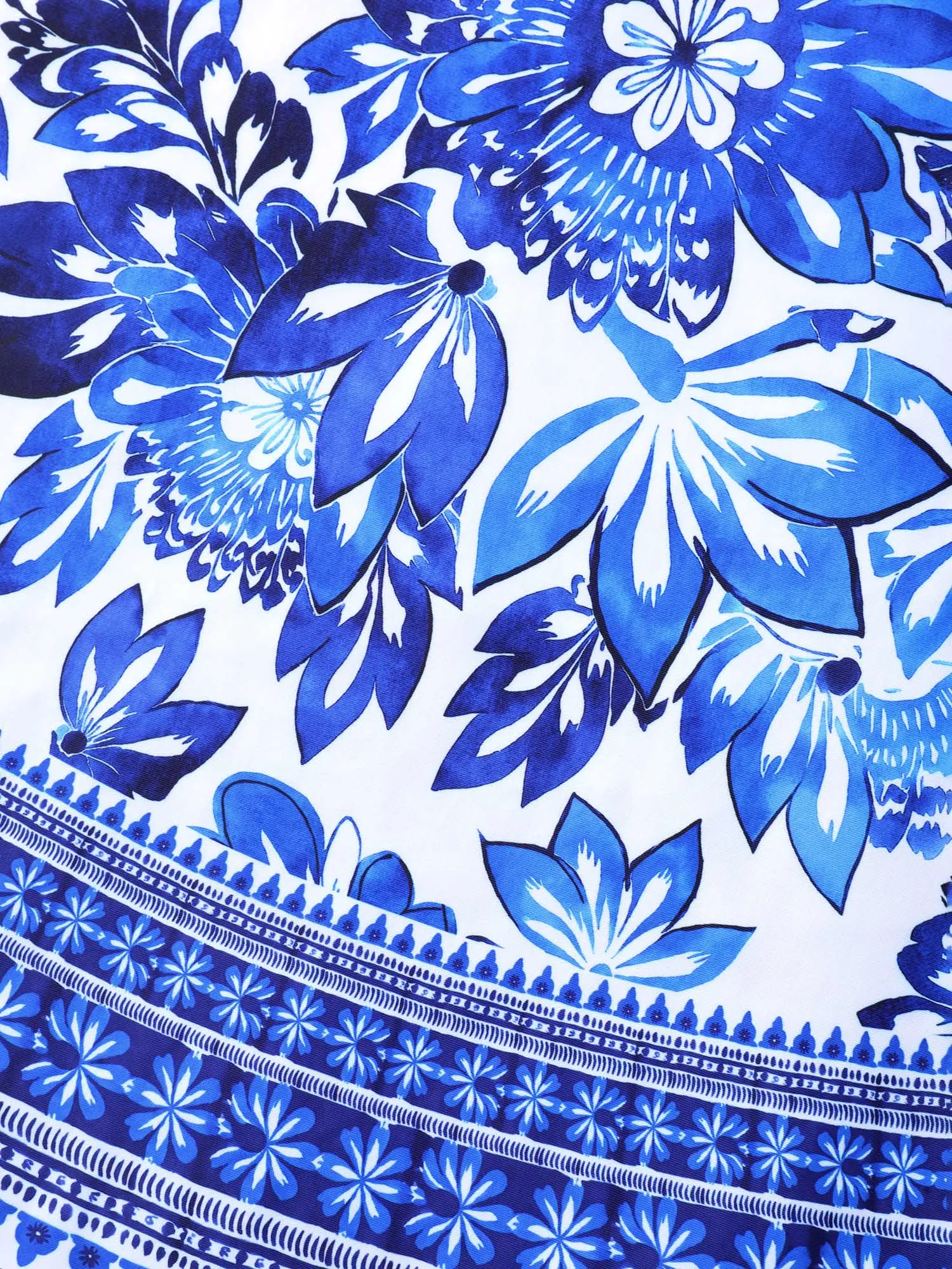 Large Floral Print V-Neck Swim Dress sold by Bloomchic product image thumbnail 5