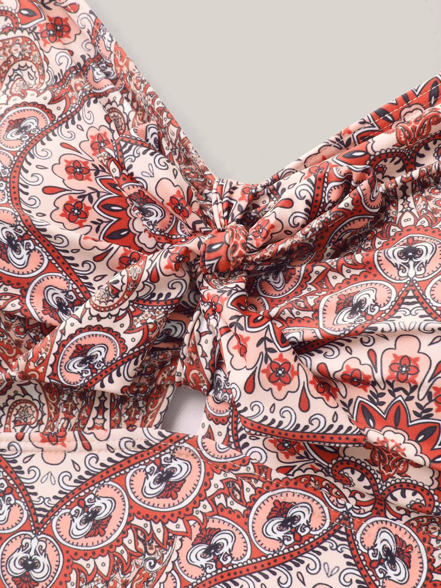 Ornate Print Ties One-Piece Swimsuit sold by Bloomchic product image thumbnail 5