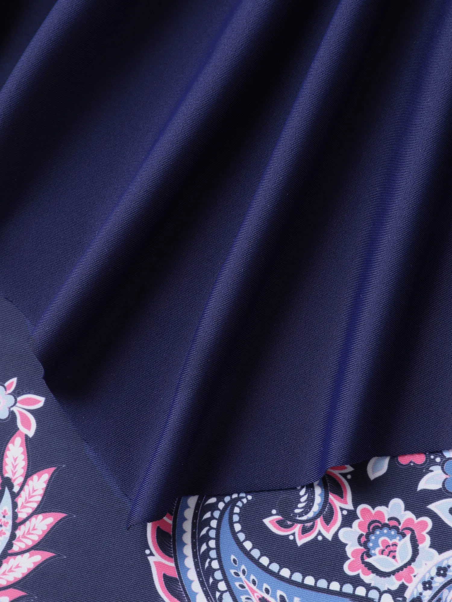 Paisley Print Ruched One-Piece Swimsuit sold by Bloomchic product image thumbnail 5