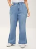 Classic Flared Hem Mid-Rise Jeans sold by Bloomchic