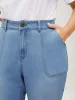 Classic Flared Hem Mid-Rise Jeans sold by Bloomchic