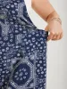 Bohemian Print Overall Straps Romper sold by Bloomchic