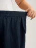 Button Hem Straight-Leg Crop Pants sold by Bloomchic