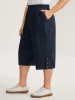 Button Hem Straight-Leg Crop Pants sold by Bloomchic