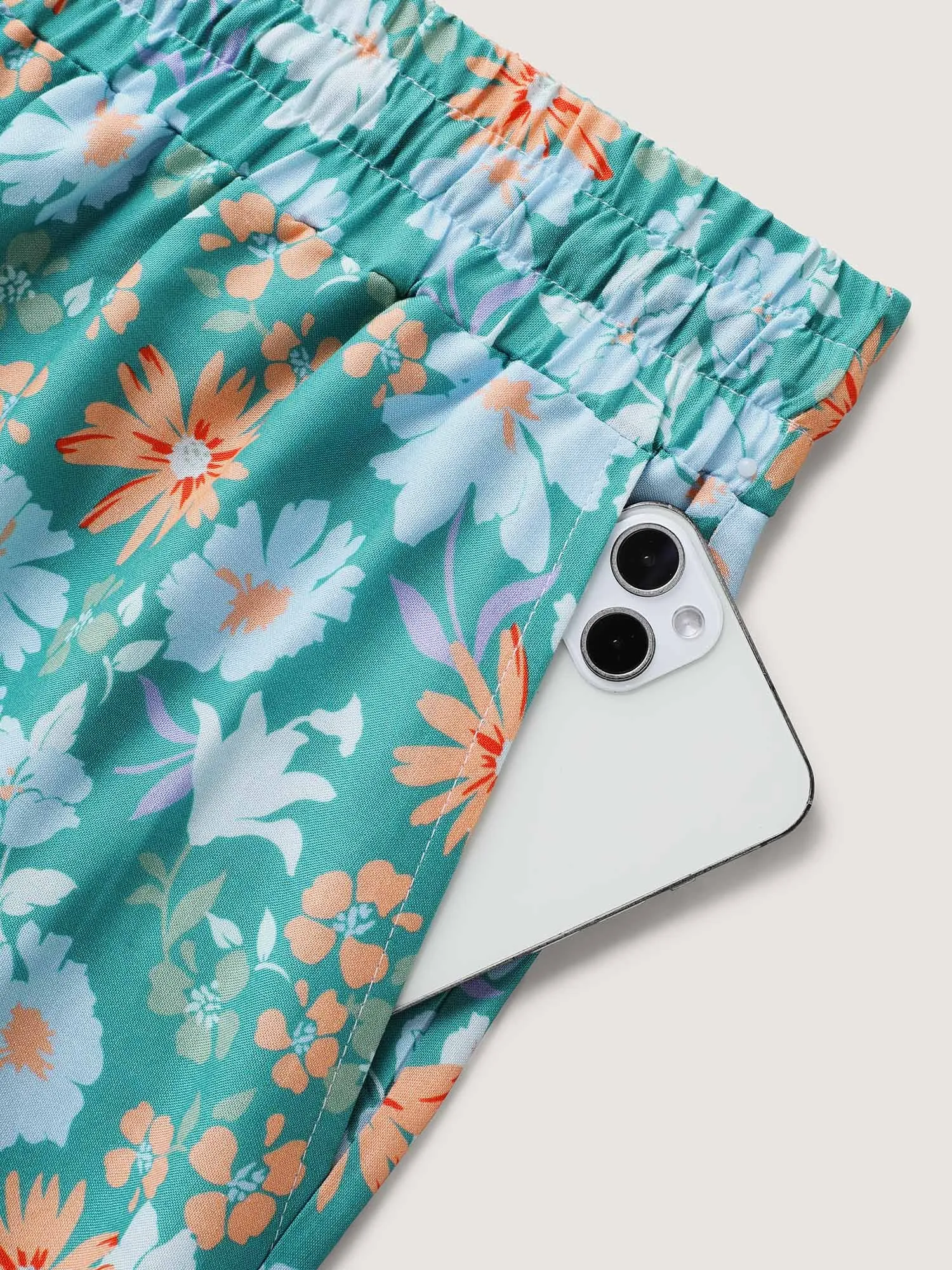 Breezy Floral Print Wide-Leg Pants sold by Bloomchic product image thumbnail 5