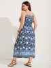 Floral Print Contrast Cami Midi Dress sold by Bloomchic