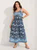 Floral Print Contrast Cami Midi Dress sold by Bloomchic
