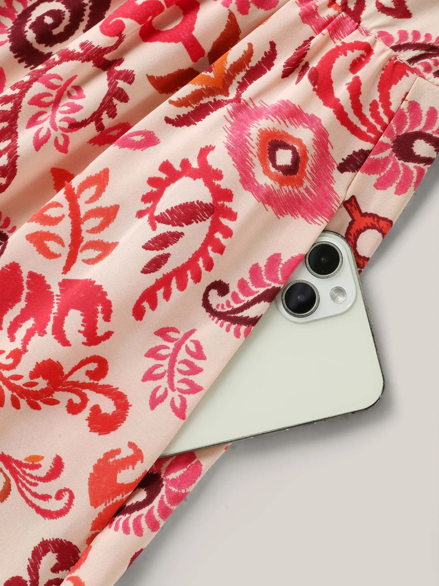 Sweet Florals Notched Collar Midi Dress sold by Bloomchic product image thumbnail 5